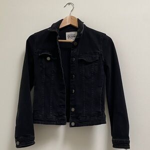 Zara Black Denim Jacket, XS